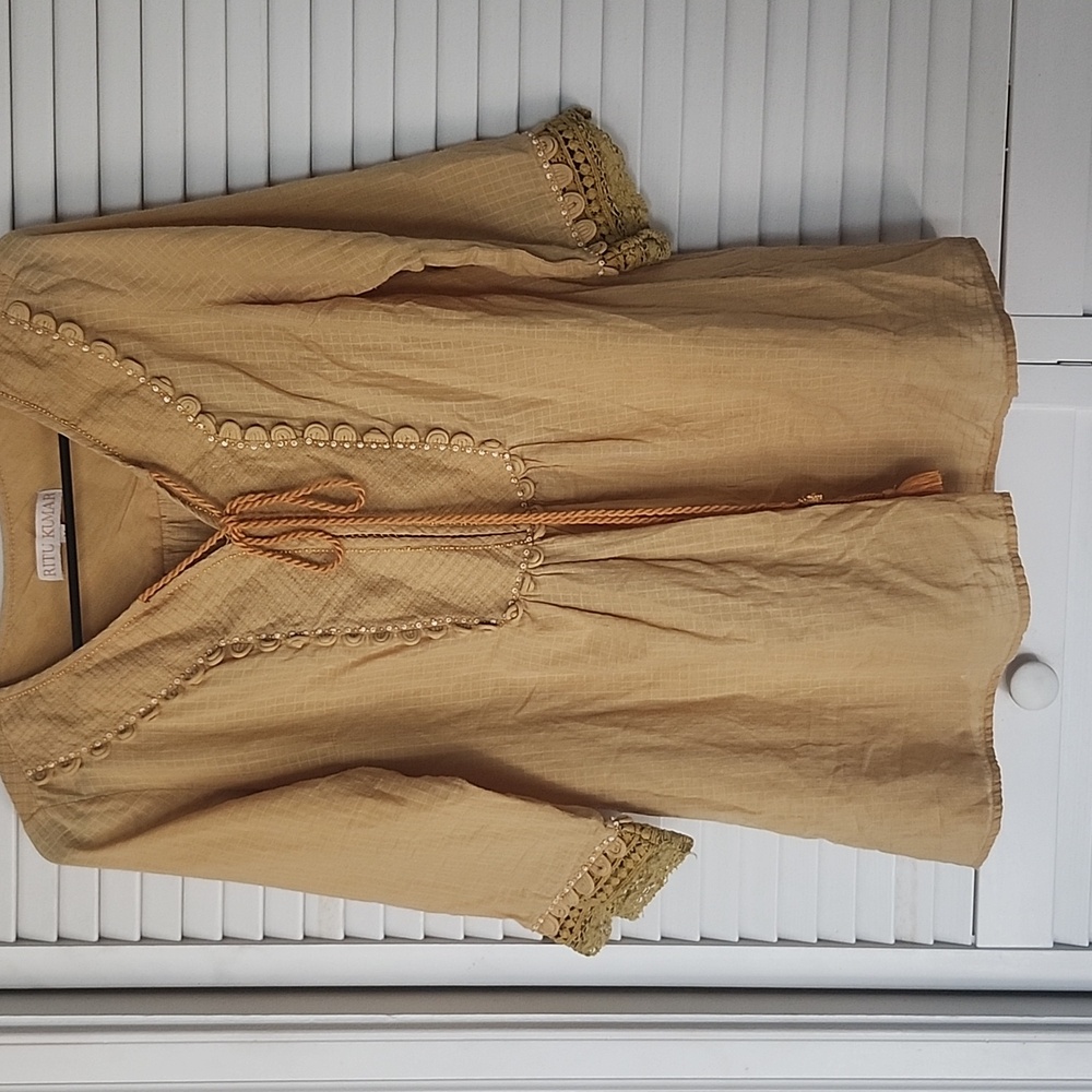 Ritu Kumar Beige Fabric with Label